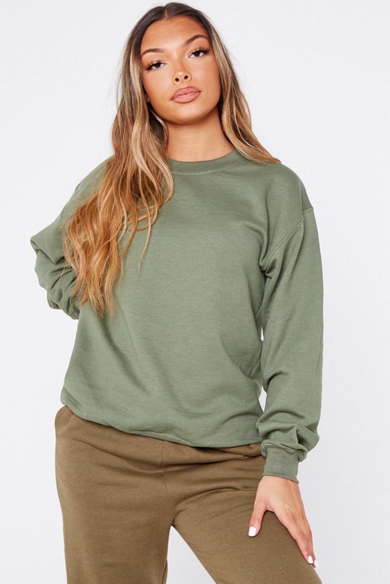 Green Crew Neck Sweater